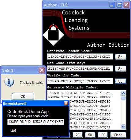 generate  validate cd keys   software codeproject