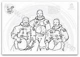 Coloring Neil Armstrong Space Moon Pages Sheet sketch template