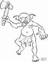 Coloring Goblin Pages Drawing Printable sketch template