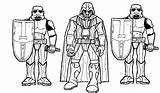 Darth Vader Storm Stormtrooper Trooper Szturmowiec Kolorowanki Troopers Dzieci Ausmalbild Bestcoloringpagesforkids sketch template