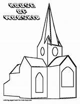 Church Coloring Pages Kids Drawing Outline Colouring Children Printable Popular Coloringhome Getdrawings Print Adults Books sketch template