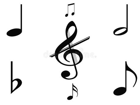 musikzeichen stock abbildung illustration von descant