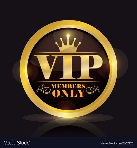 vip member royalty  vector image vectorstock