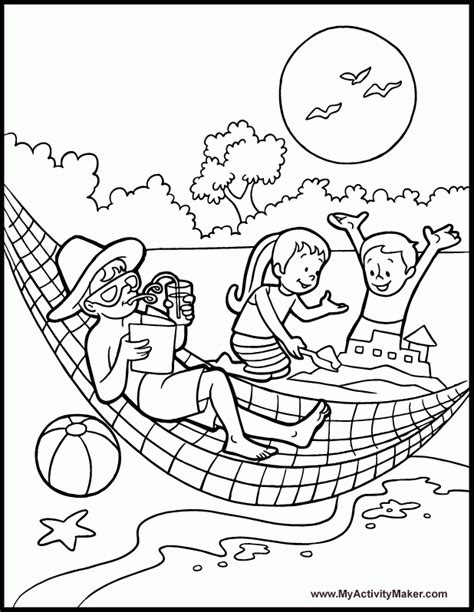 summer time coloring pages   summer time coloring