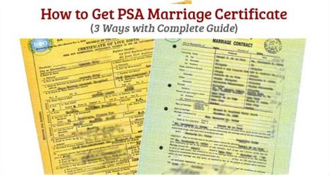 How To Get Psa Marriage Certificate Useful Wall