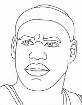 Lebron James Coloring Drawing Pages Basketball Curry Kyrie Stephen Harden Hoop Jordans Irving Air Drawings Printable Dunk Print Logo Color sketch template
