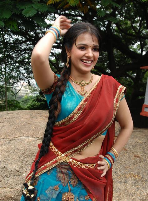 Telugu Actress Hot Photos Saloni Hot Navel Show In Half Saree