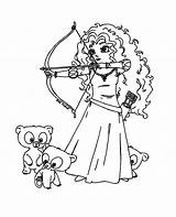 Merida Coloring Pages Printable Sheet sketch template