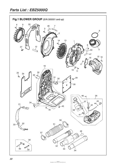 red max ebzq  engine serial     date  parts diagram   blower