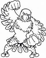 Eagle Coloring Eagles Pages Clipart Bald Football Mascot Flag Cliparts Cartoon Clip Philadelphia Baby Template Drawing Printable Mexican Kids American sketch template