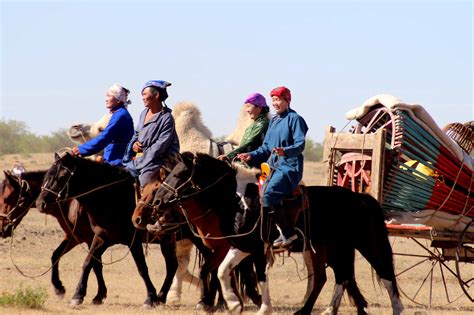 nomadic migration    local  nomadic families  mongolia