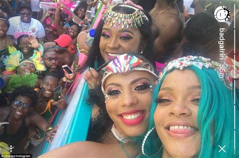 Photos Rihanna Shows Off Her Figure In Colorful Bejeweled Carnival