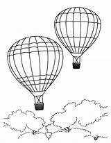 Air Balloon Hot Coloring Pages Kids Printable Balloons Colouring Sheets Pattern sketch template