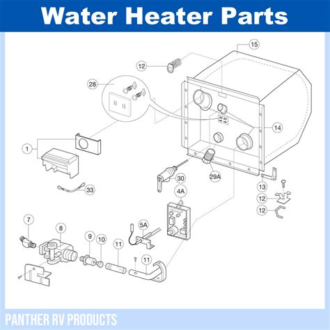 dometic atwood   rv water heater parts breakdown