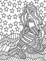 Sits Cliff Mermaid Coloring sketch template