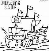 Pirate Ship Coloring Pages Print Line Clipartmag Clipart Colorings sketch template