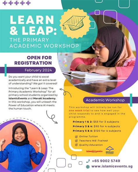 learn leap  primary academic workshop event islamiceventssg