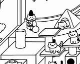 Neko Coloring Atsume Lover Cat Pages Instant Own Print sketch template