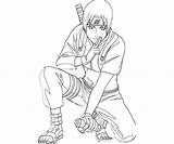 Sai Naruto Coloring Ninjutsu Pages Baba Template Sketch sketch template