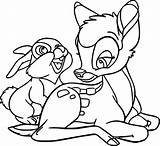 Bambi Thumper Wecoloringpage sketch template