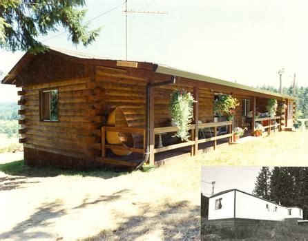 rustic single wide mobile homes single wide trailer home transforms  rustic log cabin