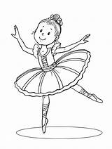 Coloring Ballerina Pages Balerina Printable sketch template