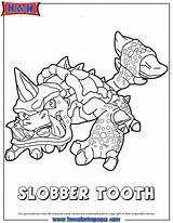 Coloring Skylanders Pages Force Swap Tooth Slobber Printable Comments Coloringhome sketch template
