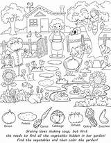 Hidden Coloring Pages Objects Adults Getdrawings sketch template