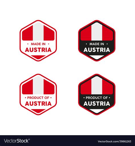 austria label stamp  logo royalty  vector