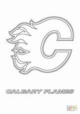 Flames Calgary Coloring Nhl Logo Pages Hockey Colouring Printable Sport Color Print Logos Toronto Sports Maple Sheets Leaf Ottawa Senators sketch template