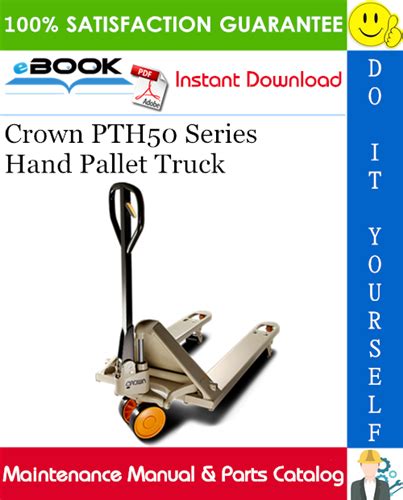 crown pth series hand pallet truck maintenance manual parts catalog   compras