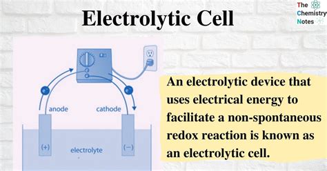 electrolytic cell definition principle components applications