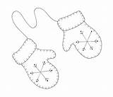 Coloring Mittens Template Mitten Woolen Warm Pages Printable Pattern Weefolkart Christmas Templates Kittens Raindrops Whiskers Roses Applique sketch template