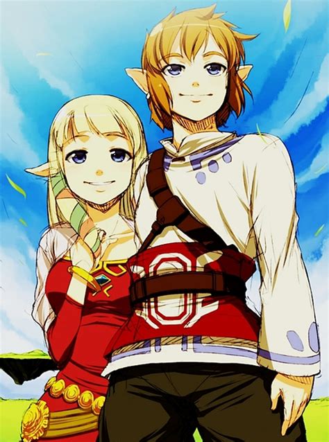 Link Y Zelda Skyward Sword Anime