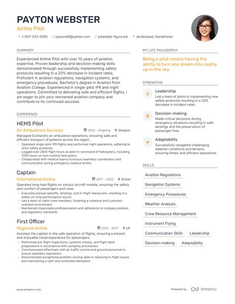airline pilot resume examples   guide