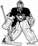 Hockey Pittsburgh Coloring Goalie Pages Penguins Ice Penguin Print Drawings Fleury Marc Nhl Andre Cute Drawing Color Stanley Cup Team sketch template