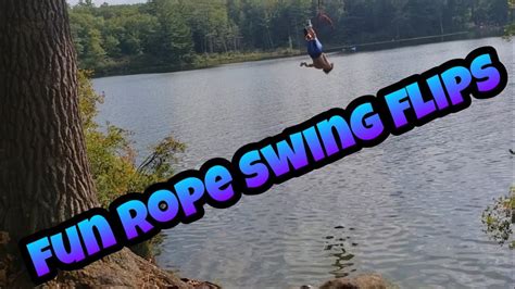fun rope swing flips youtube