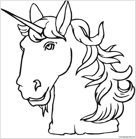unicorn head coloring pages cartoons coloring pages coloring pages