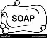 Soap Bar Vector Vectorstock Royalty sketch template