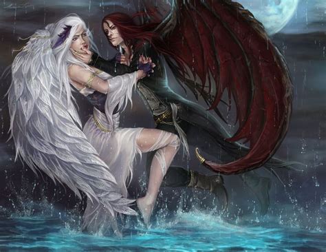21 best images about angel and demon love on pinterest fantasy girl devil and angel