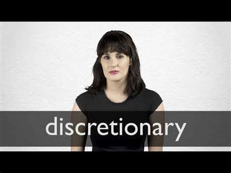 discretionary definition  american english collins english dictionary