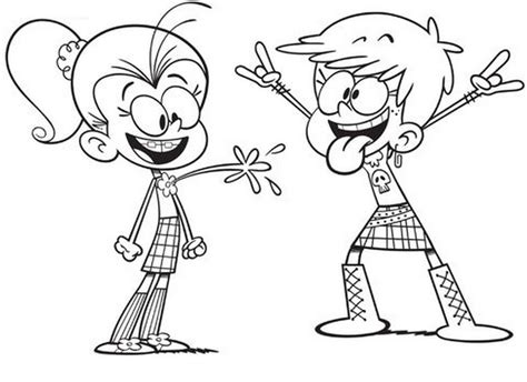 printable coloring pages loud house loud house coloring pages