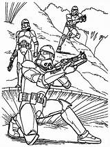 Clone Coloriage Trooper Phase Starwars Ligne Imprimer Fighter Pascher Template sketch template