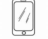 Coloring Iphone Pages Colouring sketch template