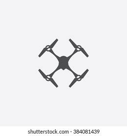 quadrocopter drone icon vector stock vector royalty   shutterstock