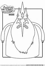 Time Adventure Coloring Pages Ice King Color Kids Character Cartoon Sheets sketch template