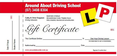 driver training gift certificate train gifts school gifts driving