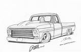 Drawings Truck Trucks Car Lowrider Cool Cars Coloring Drawing Pages Colouring F100 Sketch Ford Archive Chevy Pencil Fordification Gmc Rod sketch template