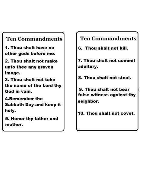 church house collection blog ten commandments template