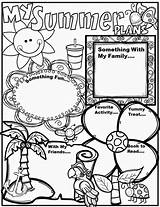 School Summer End Activities Sheet Fun Plans Students Color 3rd sketch template